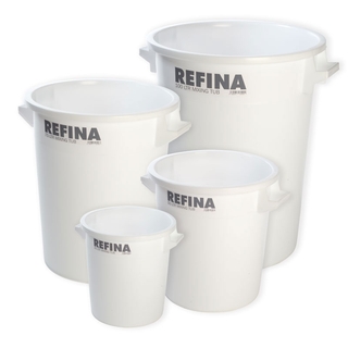 Refina White Plastic Mixing Tubs
