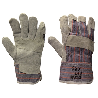 Scan Canadian Rigger Cowsplit Leather Gloves